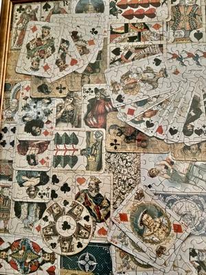 Vintage Framed Puzzle Art Work