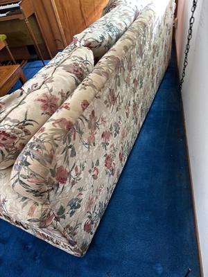 Vintage 3 Seater Sofa on Wheels