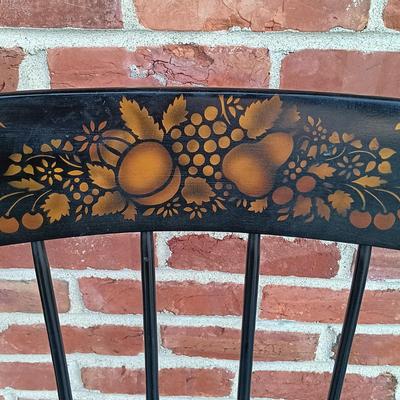 LOT 247: Nichols & Stone Co. Stencil Rocking Chair