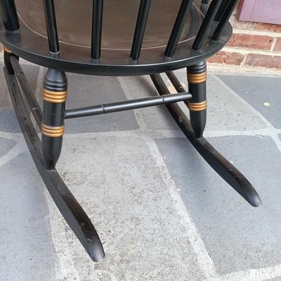 LOT 247: Nichols & Stone Co. Stencil Rocking Chair