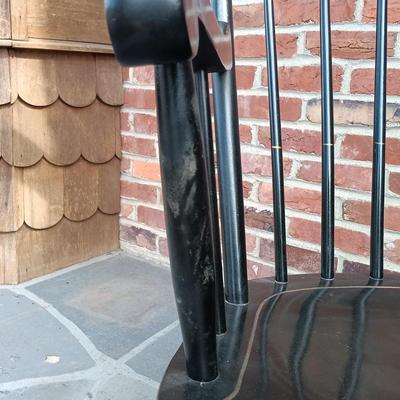 LOT 247: Nichols & Stone Co. Stencil Rocking Chair