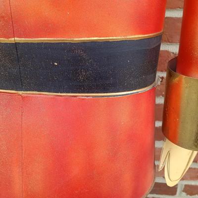 LOT 249: Decorative 4ft Metal Nutcracker Soldier
