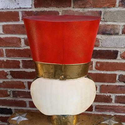 LOT 249: Decorative 4ft Metal Nutcracker Soldier