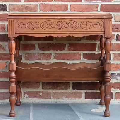 LOT 251: Vintage Library Table