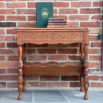 LOT 251: Vintage Library Table