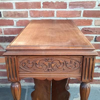LOT 251: Vintage Library Table