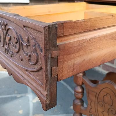 LOT 251: Vintage Library Table