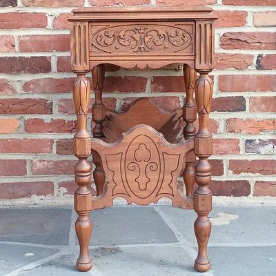 LOT 251: Vintage Library Table