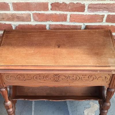 LOT 251: Vintage Library Table