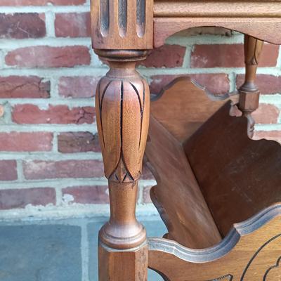 LOT 251: Vintage Library Table