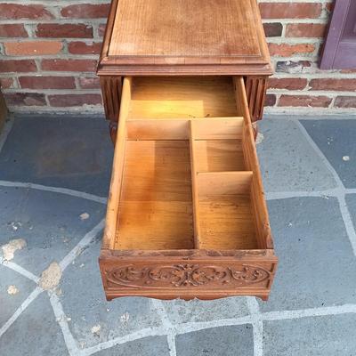 LOT 251: Vintage Library Table