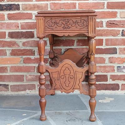 LOT 251: Vintage Library Table