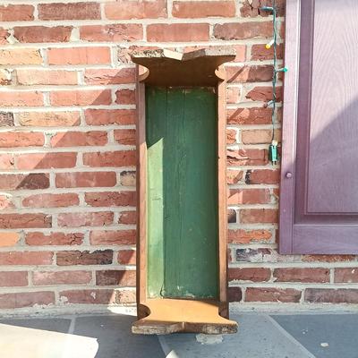 LOT 252: Primitive-Style Antique Bench and Stool