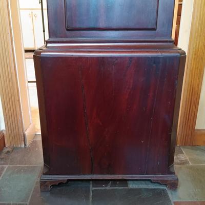 LOT 254: Antique 7-1/2 ft Tall-Case Grandfather Clock