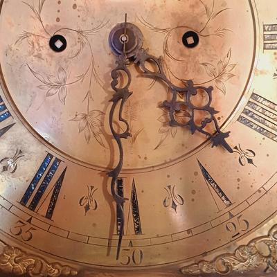 LOT 254: Antique 7-1/2 ft Tall-Case Grandfather Clock