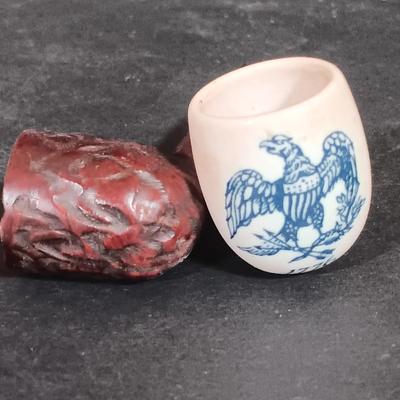 LOT 256: Wilson Cast Iron No Parking Ashtray, Cooper Co. Syroco Wood Thermometer, Monk Cigar Holder & More