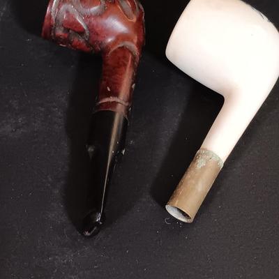 LOT 256: Wilson Cast Iron No Parking Ashtray, Cooper Co. Syroco Wood Thermometer, Monk Cigar Holder & More