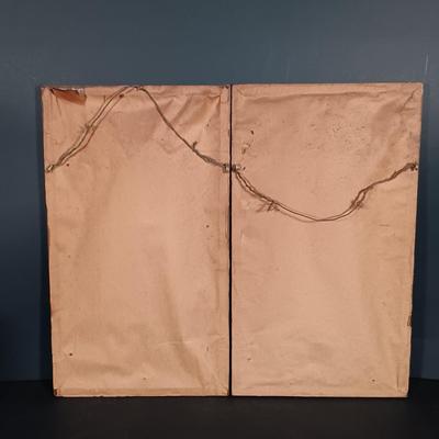 LOT 257: Crewel Needlework Roosters and Leaf Condiment Dish w/ Vintage Kitchenware