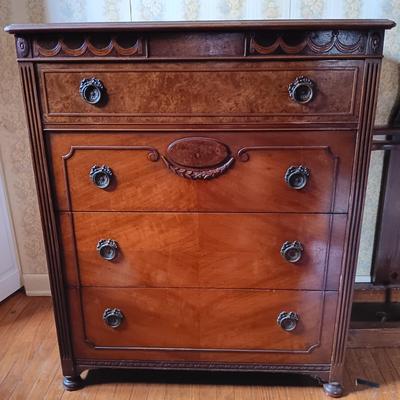 LOT 260: Berkey & Gay Furniture Co. Antique Solid Wood Dresser