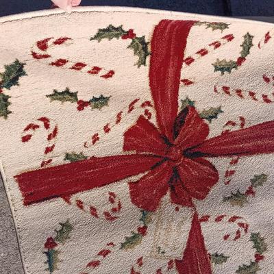 LOT 265: Polynaise 'Candyland' Lambs Wool Rug, Claire Murray Wool Christmas Tree Rug & More