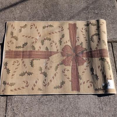 LOT 265: Polynaise 'Candyland' Lambs Wool Rug, Claire Murray Wool Christmas Tree Rug & More