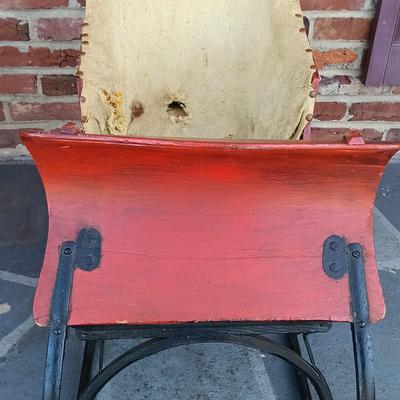 LOT 266: Victorian-Style Children's Push Sleigh