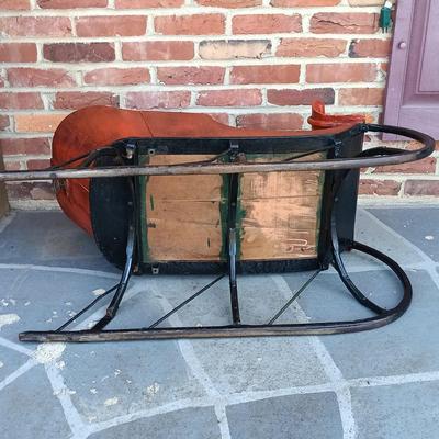 LOT 266: Victorian-Style Children's Push Sleigh