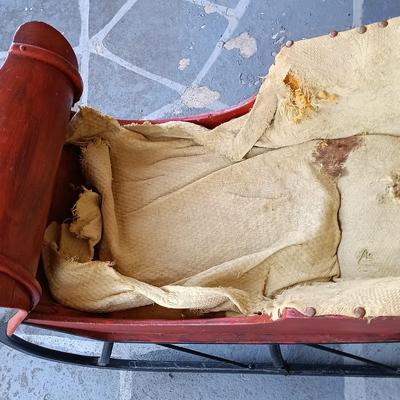 LOT 266: Victorian-Style Children's Push Sleigh