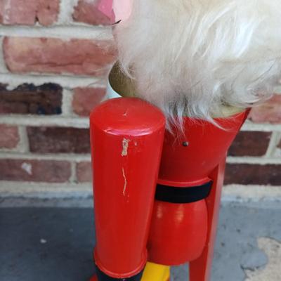 LOT 267: Set off (3) Kingsbridge Co. 20" Wood Nutcrackers, Telco Snowman & 14" Wood Nutcracker