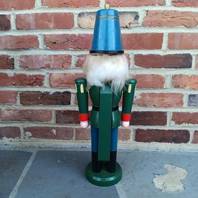 LOT 267: Set off (3) Kingsbridge Co. 20" Wood Nutcrackers, Telco Snowman & 14" Wood Nutcracker