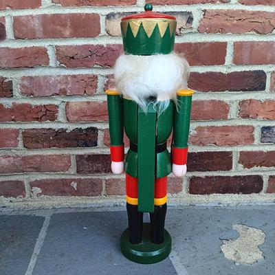 LOT 267: Set off (3) Kingsbridge Co. 20" Wood Nutcrackers, Telco Snowman & 14" Wood Nutcracker