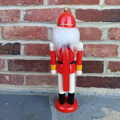 LOT 267: Set off (3) Kingsbridge Co. 20" Wood Nutcrackers, Telco Snowman & 14" Wood Nutcracker