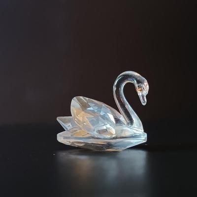 LOT 269: Swarovski Crystal Swans & Butterfly