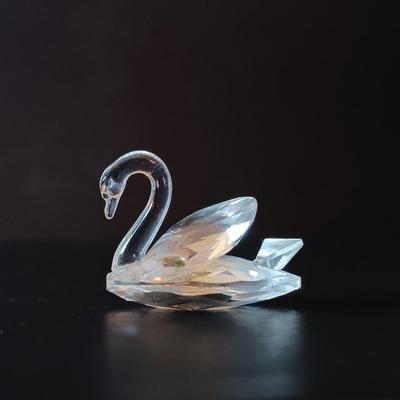 LOT 269: Swarovski Crystal Swans & Butterfly