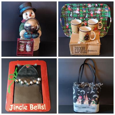 LOT 326: Christmas Cats and Snowmen Collection