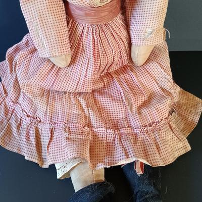 LOT 331: Set of (2) Antique Porcelain Head Dolls with Composition Baby Doll