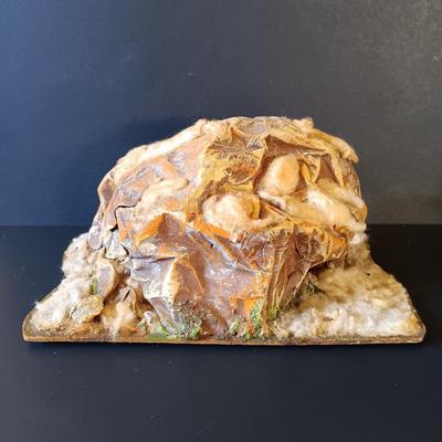 LOT 334: Enesco 'Winter Wonderland' Music Box, Ohio Art Musical Nativity, Italian Paper Mache Nativity & More