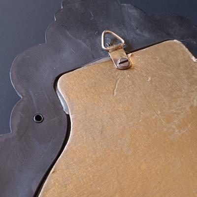 LOT 335: Syroco Framed Mirror, Secla Pottery Bowl, Enameled Porcelain Box & More