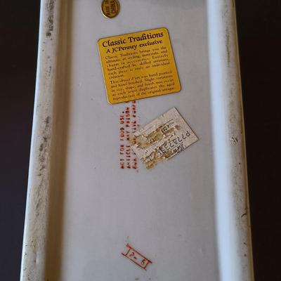 LOT 335: Syroco Framed Mirror, Secla Pottery Bowl, Enameled Porcelain Box & More