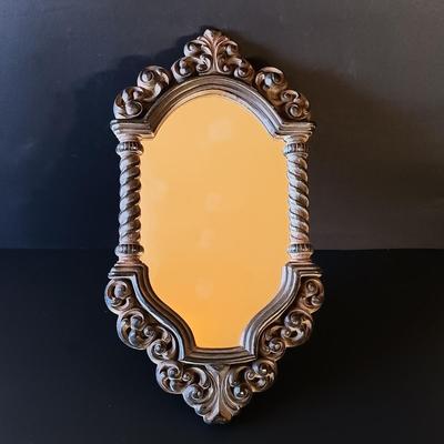 LOT 335: Syroco Framed Mirror, Secla Pottery Bowl, Enameled Porcelain Box & More