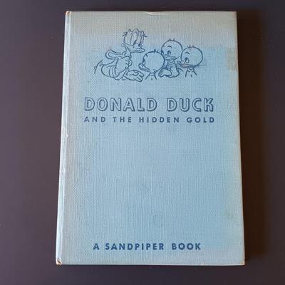 LOT 336: Disney Golden Books 'Donald Duck and the Christmas Carol', Verichron Mickie & Minnie Clock, Hallmark 100th...