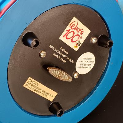 LOT 336: Disney Golden Books 'Donald Duck and the Christmas Carol', Verichron Mickie & Minnie Clock, Hallmark 100th...