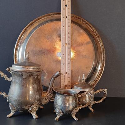 LOT 339: Limoges Miniature Plate, Godinger Silver Art Co. Mini Tea Set, Wade Festival Mug & More