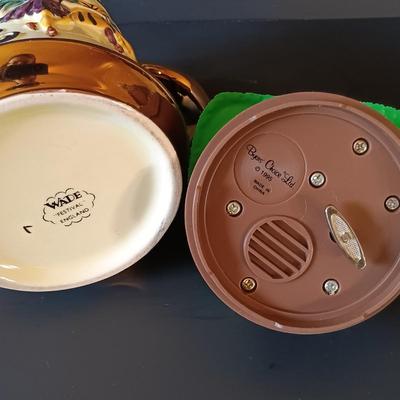 LOT 339: Limoges Miniature Plate, Godinger Silver Art Co. Mini Tea Set, Wade Festival Mug & More