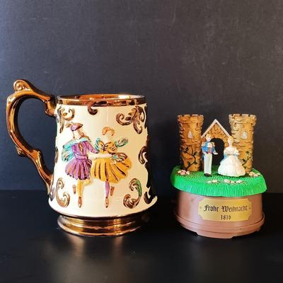 LOT 339: Limoges Miniature Plate, Godinger Silver Art Co. Mini Tea Set, Wade Festival Mug & More