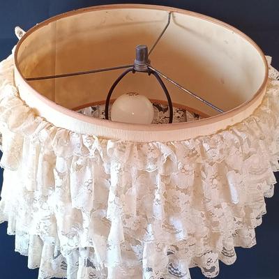 LOT 340: Chalkware Marie Antoinette Lamp