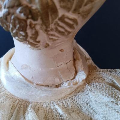 LOT 340: Chalkware Marie Antoinette Lamp
