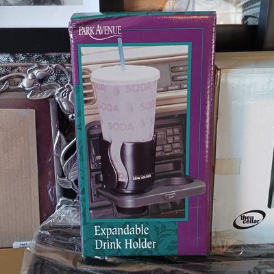 LOT 341: New/Old Stock - Photo Frames, Bill Blass Leather Briefcase & Expandable Drink Holder