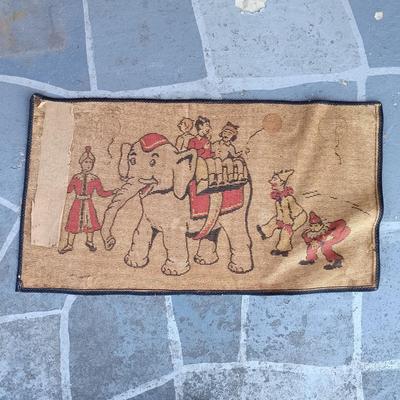 LOT 345: Vintage Snow White and the Seven Dwarves & Circus Elephant Nursery Rugs