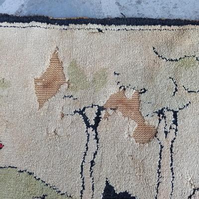 LOT 345: Vintage Snow White and the Seven Dwarves & Circus Elephant Nursery Rugs